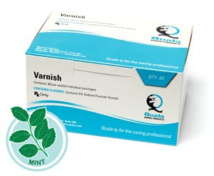 Quala 5% Sodium Fluoride Varnish. Un1170 Quala Varnish 5% Naf0.5Ml Mint Does 50/Bx(06-0950), Box