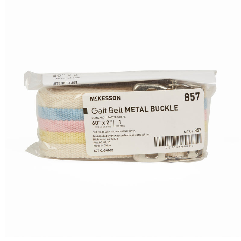 Mckesson Gait Belt, 60 Inch, Pastel Stripe, Sold As 1/Each Mckesson 857