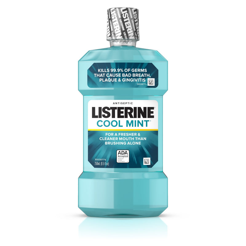 Listerine® Cool Mint® Antiseptic Mouthwash, 250 Ml Bottle, Sold As 6/Case Johnson 00312547440431