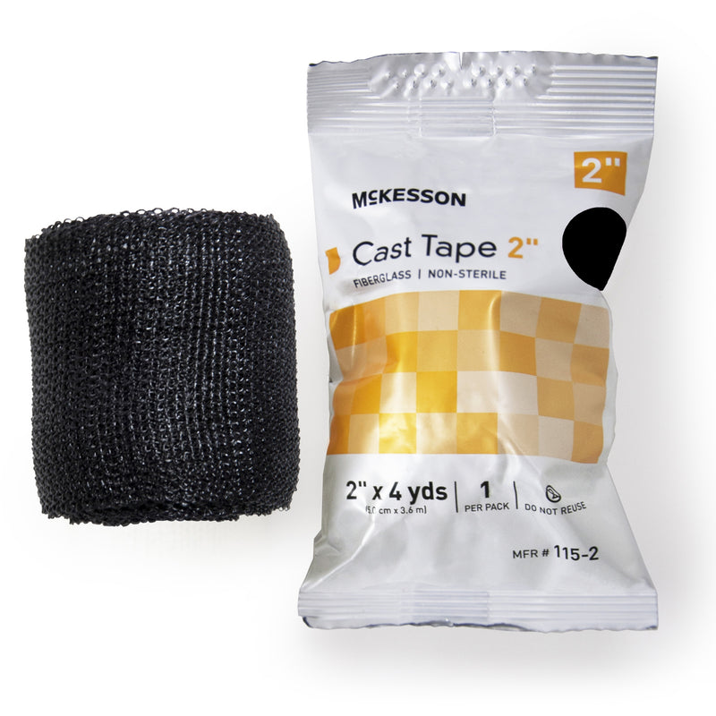 Mckesson Black Cast Tape, 2 Inch X 4 Yard, Sold As 10/Box Mckesson 115-2A