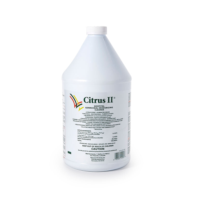 Citrus Ii® Surface Disinfectant Cleaner, 1 Gal Jug, Sold As 4/Case Beaumont 633712928