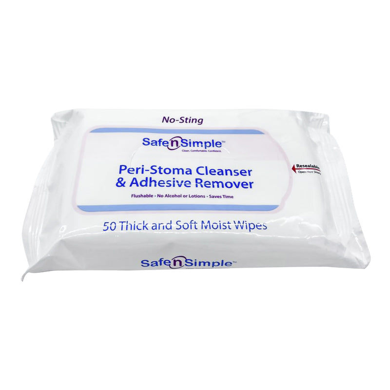 Safe N Simple™ Adhesive Remover Wipes, Sold As 600/Case Safe Sns00525