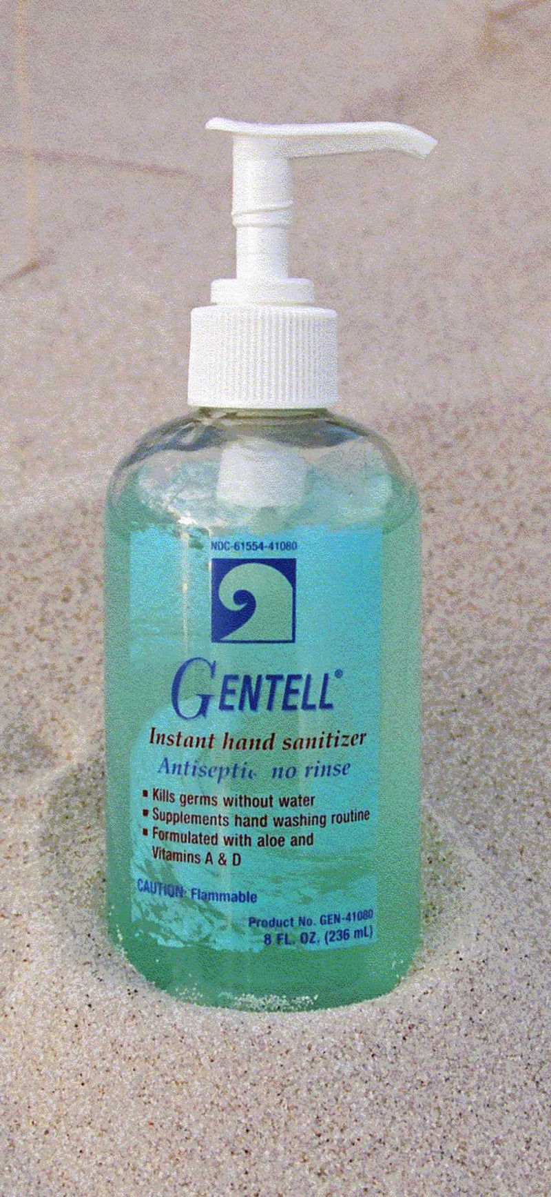 Gentell® Hand Sanitizer With Aloe 8 Oz. Pump Bottle, Sold As 1/Each Gentell Gen-41080C