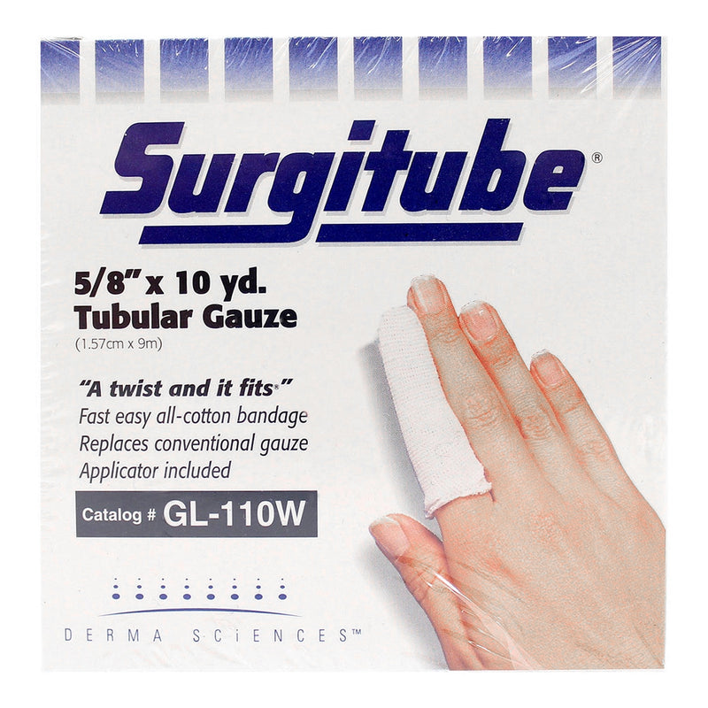 Surgitube® Tubular Retainer Dressing, Size 1, 5/8 Inch X 10 Yard, Sold As 1/Each Gentell Gl110W