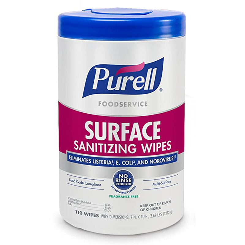 Purell® Foodservice Surface Sanitizing Wipes, Sold As 6/Case Gojo 9341-06
