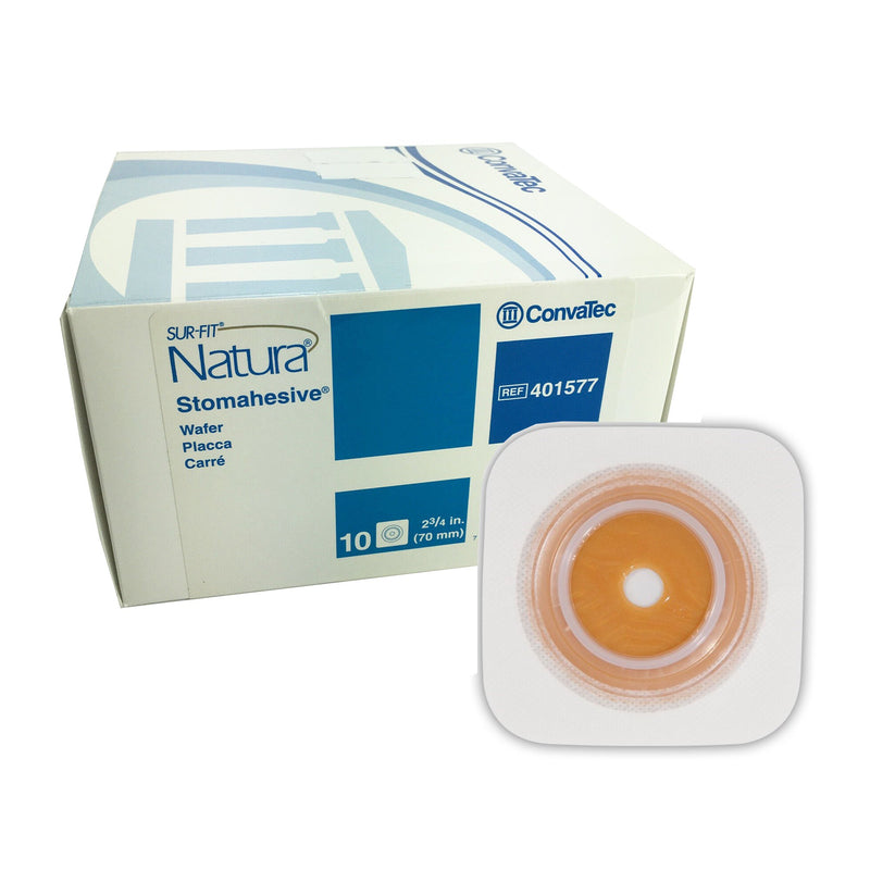 Sur-Fit Natura® Colostomy Barrier With 1 7/8-2½ Inch Stoma Opening, Sold As 10/Box Convatec 401577