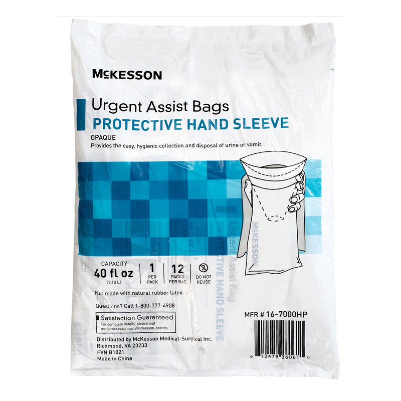 Bag, Vomit W/Hnd Protector Whtopaque 40Oz (12Ea/Bg 20Bg/Cs), Sold As 240/Case Mckesson 16-7000Hp