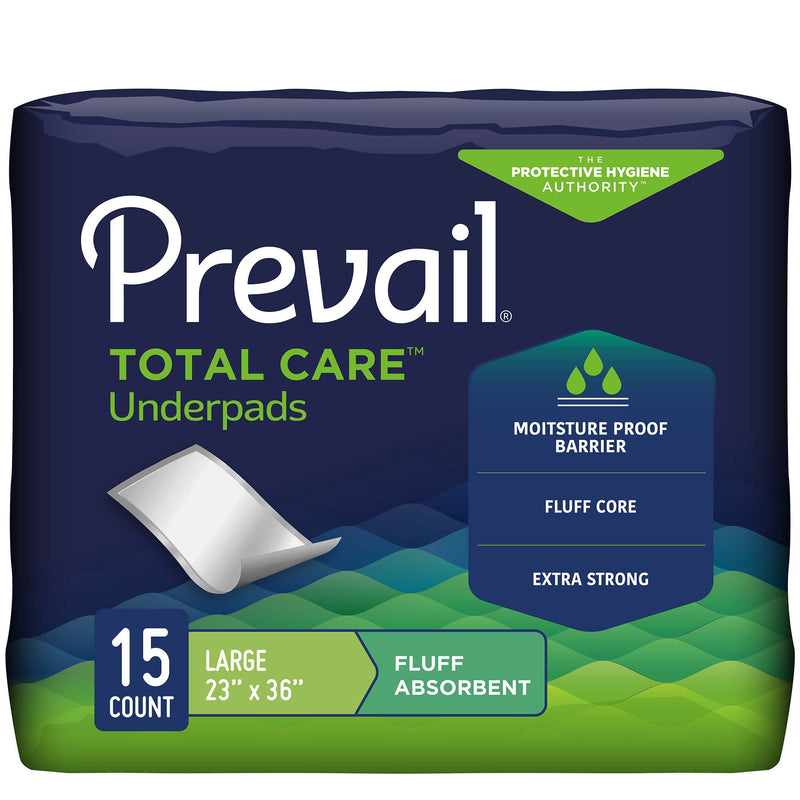 DISPOSABLE UNDERPAD PREVAIL® 23 X 36 INCH FLUFF LIGHT ABSORBENCY, SOLD AS 120/CASE, FIRST UP-120
