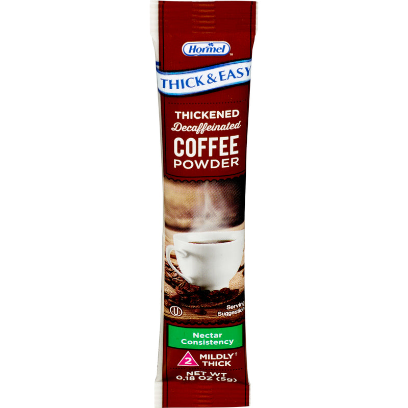 Thick & Easy® Nectar Consistency Coffee Thickened Decaffeinated Beverage, Sold As 72/Case Hormel 81331