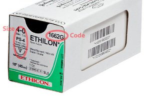 Ethilon™ Suture With Needle, Sold As 12/Box J 1662G