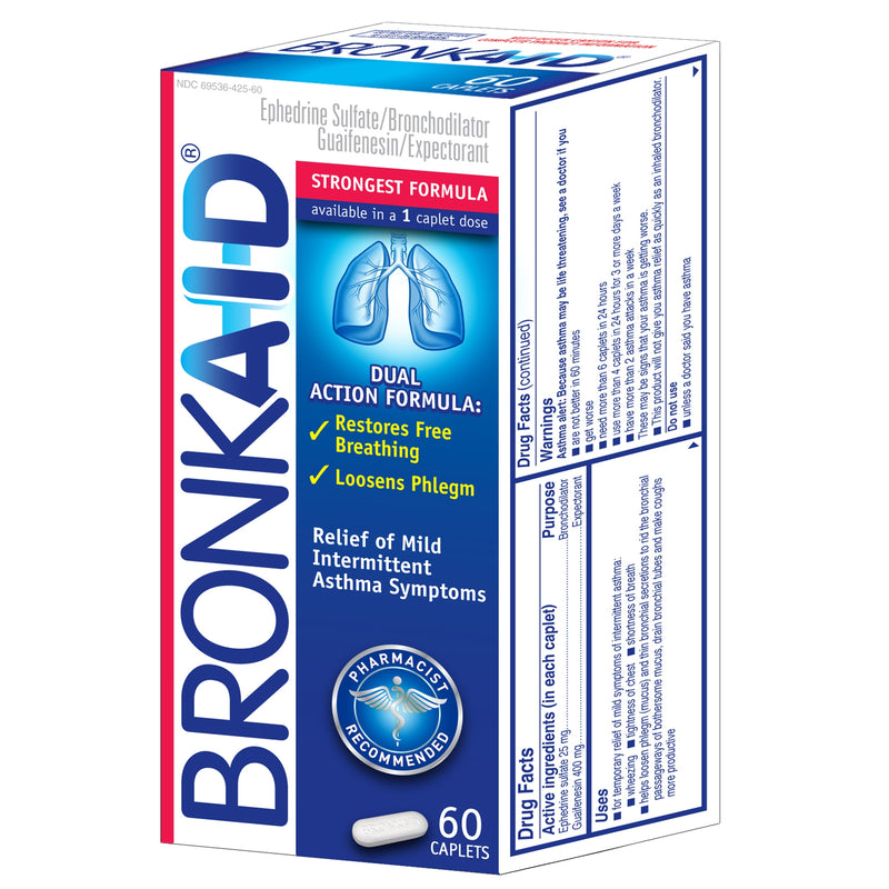 Bronkaid Max, Cap 25Mg (60/Bt), Sold As 1/Bottle Foundation Consumer 69536025060