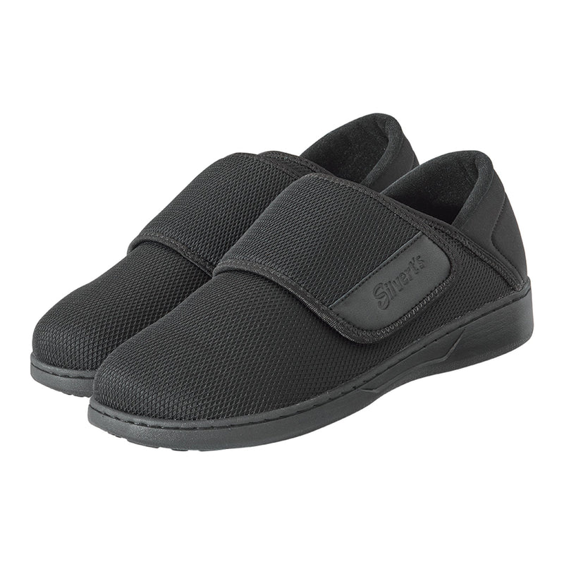 Silverts® Comfort Steps Hook And Loop Closure Shoe, Size 11, Black, Sold As 1/Pair Silverts Sv10500_Sv2_11