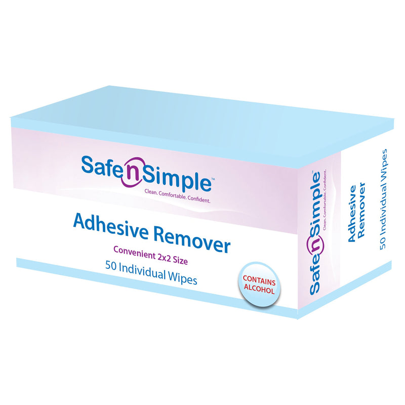 Safe N Simple Adhesive Remover, 2 X 2 Inch Wipe, Sold As 10000/Case Safe Sns00650