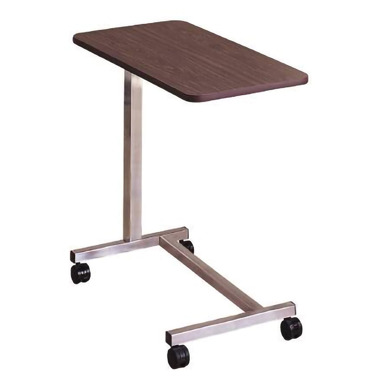 Table, Overbed U-Base Walnut/Chrome (1/Cs), Sold As 1/Case Mckesson 16-11620
