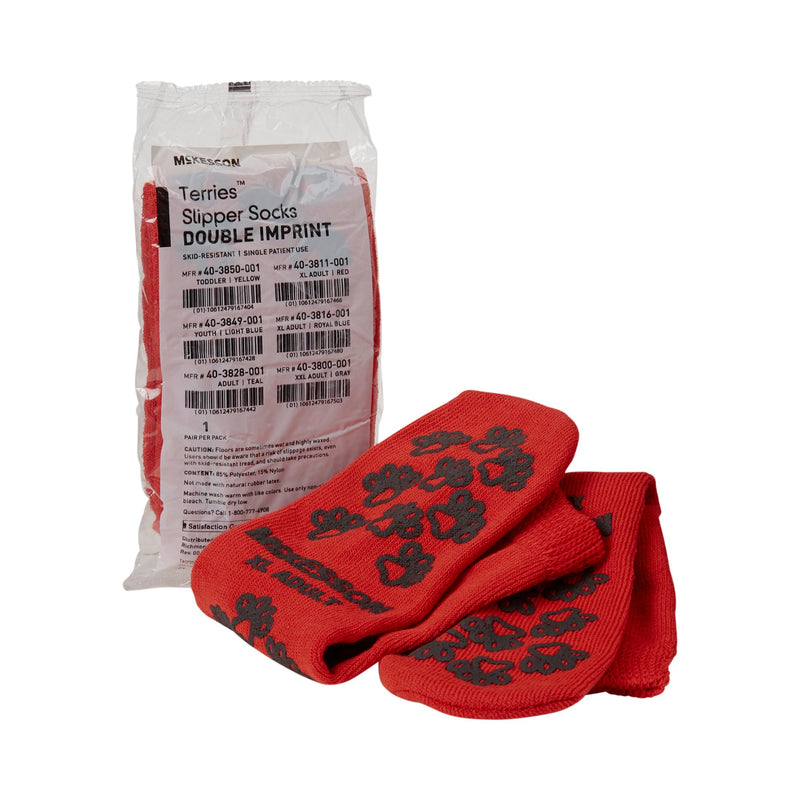 Mckesson Terries™ Adult Slipper Socks, X-Large, Sold As 1/Pair Mckesson 40-3811-001