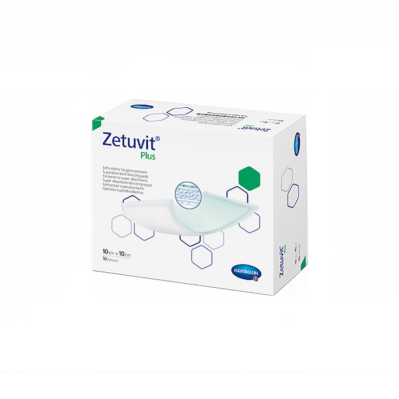Zetuvit® Plus Sterile Superabsorbent Dressing, 4 X 4 Inch, Sold As 1/Each Hartmann 413110
