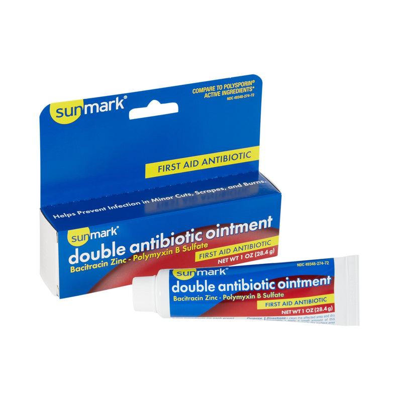 Sunmark® Bacitracin / Polymyxin B First Aid Antibiotic, 1 Oz. Tube, Sold As 1/Each Mckesson 49348027472