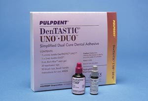 Pulpdent Dentastic® Uno™-Duo™ Simplified Dual Cure Dental Adhesive. Un1090 Adhesive Dual Curedentastic Uno Duo Kit, Each