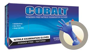 Ansell Microflex Cobalt® Powder-Free Nitrile Exam Gloves. Glove Exam Nitrile Cobalt Pfmed 100/Bx 10Bx/Cs, Case