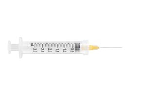 Ultimed Ulticare 3Ml Safety Syringe. Syringe Safety Detach Needle3Ml 25Gx1 100/Bx, Box