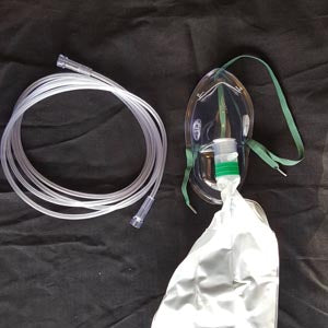 Med-Tech Oxygen Masks. Oxygen Mask, Partial Non-Rebreather W/Bag, Adult, Elongated, 7' Star Tubing, 50/Cs (40 Cs/Plt) (Rx - A Valid Medical Device Lic