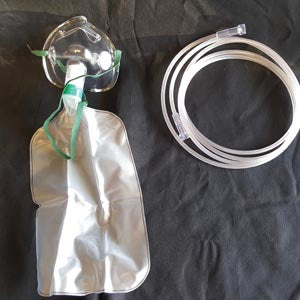 Med-Tech Oxygen Masks. Oxygen Mask, Partial Non-Rebreather W/Bag, Adult, Standard, 7' Star Tubing, 50/Cs (Rx - A Valid Medical Device License At Time 