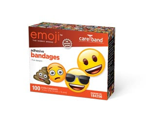 Aso Careband™ Decorated Bandages. Bandage Adh Emoji 3/4X3100/Bx 12Bx/Cs, Case