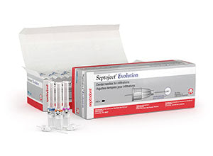 Septodont Septoject Evolution Needles. Needles Septoject 27G Short25Mm 100/Bx, Box