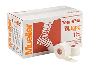 Mueller Mtape®. 1.5" X 15 Yds, White, 32 Rolls/Cs (147 Cs/Plt) (Products Are Only Available For Sale In The U.S. Products Cannot Be Sold On Amazon.Com