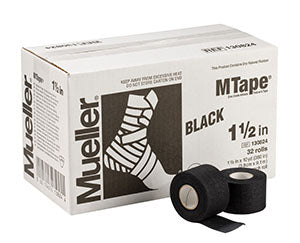 Mueller Mtape®. 1.5" X 10 Yds, Black, 32 Rolls/Cs (Products Are Only Available For Sale In The U.S. Products Cannot Be Sold On Amazon.Com Or Any Other