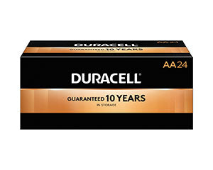 Duracell® Coppertop® Alkaline Battery With Duralock Power Preserve™ Technology. Battery Alkaline Coppertop Aa1.5V 24/Bx 6Bx/Cs Upc 51548, Case