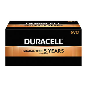 Duracell® Coppertop® Alkaline Battery With Duralock Power Preserve™ Technology. Battery Alkaline Coppertop 9V12/Bx 6Bx/Cs Upc 52448, Case