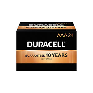Duracell® Coppertop® Alkaline Battery With Duralock Power Preserve™ Technology. Battery Alkaline Coppertop Aaa24/Bx 6Bx/Cs Upc 53048, Case