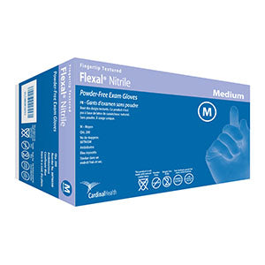 Cardinal Health Flexal Thin Nitrile Exam Gloves. Glove Exam Nitrile Thin Texpf Xxl 200/Bx 10Bx/Cs, Case