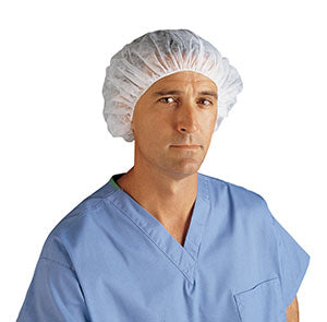Cardinal Health Head Covers. Comfort Bouffant Cap, Large, 24, White, 250/Cs (Continental Us Only) (On Vendor Allocation - Availibility May Be Limited)