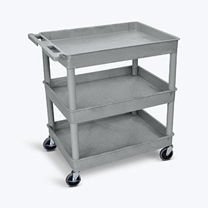32"W X 24"D X 37.25"H, WITH (4) 4" HEAVY DUTY CASTERS (2 WITH LOCKING BRAKES), MAXIMUM WEIGHT CAPACITY 400LBS, ASSEMBLY REQUIRED   1/EACH TC111-B **SO
