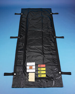 Busse Post Mortem Bags & Kits. Disaster Bag, Black, With 6 Handles, 34" X 96", 5/Cs. Bag Disaster Black W/6 Hndls34X96 5/Cs, Case