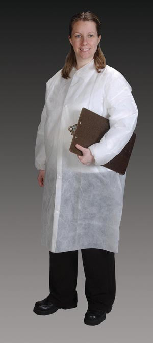 Alphaprotech Critical Cover® Genpro® Lab Coats. Coats Lab Genpro White Md25/Cs, Case