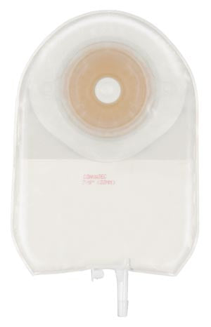 TEC ONE-PIECE UROSTOMY POUCH WITH PRE-CUT DURAHESIVE SKIN BARRIER, FOLD OVER TAP, 8" POUCH, TRANSPARENT, 5/8" STOMA OPENING, 10/BX   1/BOX 125362 **SO