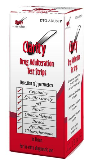 Clarity Diagnostics Drugs Of Abuse. Strips Urine Adulterationclarity 25/Bx, Box