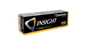 Carestream Insight Intraoral X-Ray Film. Xray Film Intraoral Ip-02 Sz 0Dbl Pk Insight Poly 100/Bx, Box