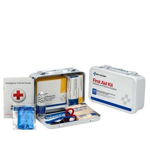 First Aid Only/Acme United First Aid Kits. First Aid Kt 10 Person Vehiclemetal Cs (Drop), Each