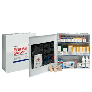First Aid Only/Acme United First Aid Station - 3 Shelf. Metal Cabinet First Aid 3Shelf (Drop), Each