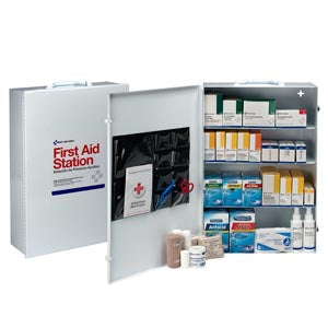 First Aid Only/Acme United First Aid Station - 4 Shelf. Metal Cabinet First Aid 4Shelf (Drop), Each
