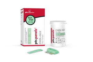 Pts Diagnostics Cardiochekª Test Strips. Test Strips Cardiochek Chol+Glu Panel 25Tst/Bx Exp________, Box