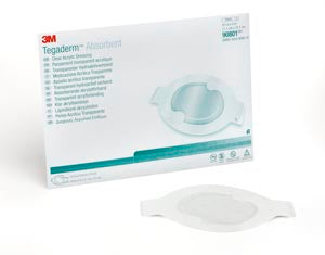 3M™ Tegaderm™ Absorbent Clear Acrylic Dressings. Dressing Clr Acrylic Med Oval4.4X5 10/Bx 4Bx/Cs, Case