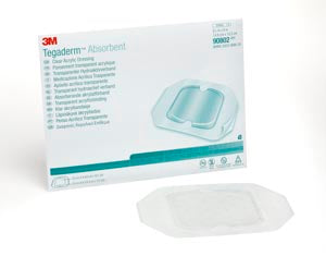 3M™ Tegaderm™ Absorbent Clear Acrylic Dressings. Dressing Clr Acrylic Sm Sqr5.9X6 10/Bx 4Bx/Cs, Case