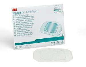 3M™ Tegaderm™ Absorbent Clear Acrylic Dressings. Dressing Clr Acrylic Lg Sqr7.9X8 10/Bx 4Bx/Cs, Case