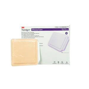 3M™ Tegaderm™ Silicone Foam Border Dressing. Dressing Non-Bordered 4X4.25Tegaderm 10/Bx 4Bx/Cs, Case