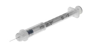 Medivena One-Care® Insulin And Tuberculin. Syringe Safety Insulin 29Gx.51Ml Grn 100/Bx, Box